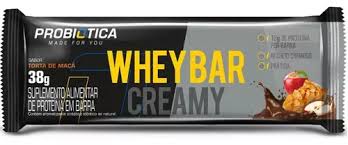 Whey Bar Creamy Torta De Maçã 38g Probiotica