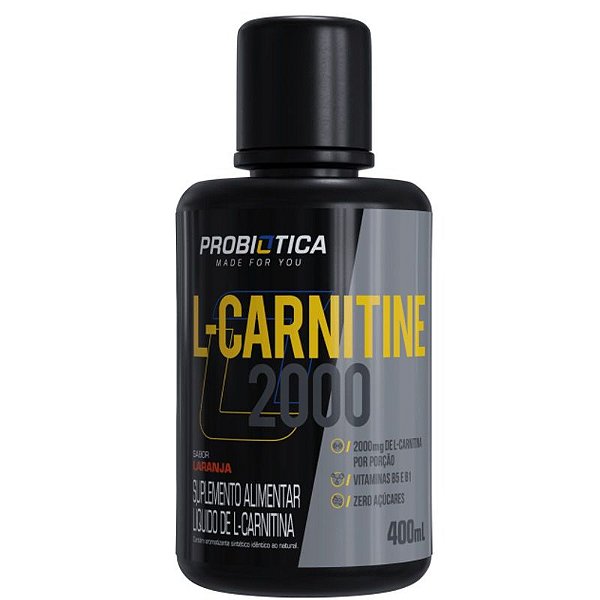 Foto de L-Carnitina 2000mg Pote 400ml Probiotica - Laranja