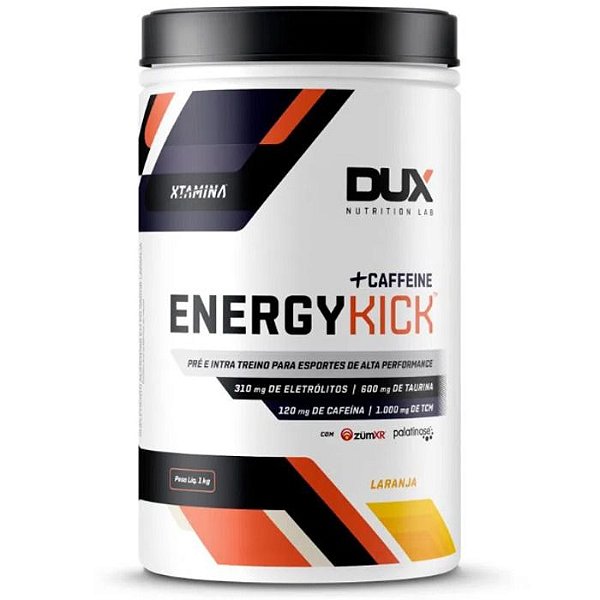 Energy Kick Caffeine 1kg Sabores Dux Nutrition - Limão