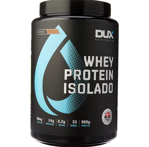 Whey Protein Isolado Pote 900g Dux Nutrition - Cappuccino
