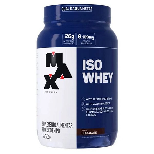 Foto de Iso Whey Pote 900g Max Titanium - Chocolate