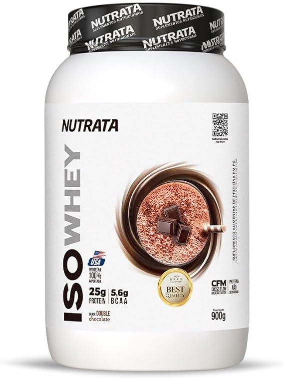 Iso Whey Pote 900g Nutrata - Double Chocolate