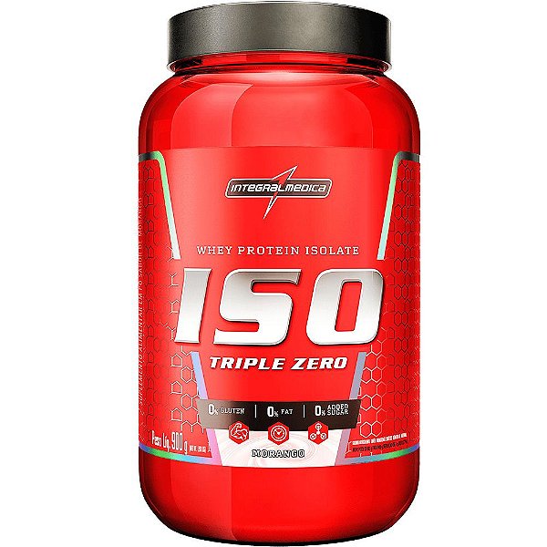 Foto de Iso Triple Zero Pote 900g Integralmedica - Morango