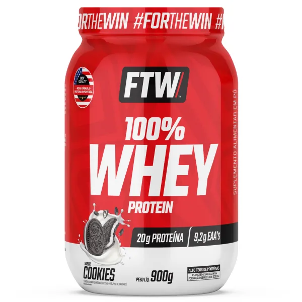 100% Whey Pote 900g Ftw - Cookies Cream