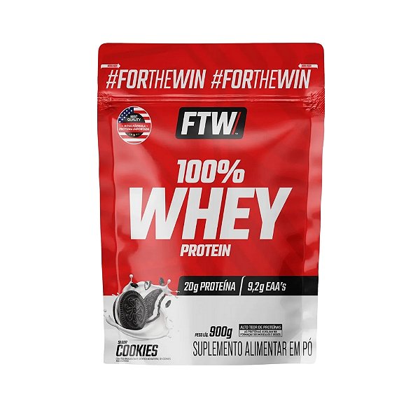 100% Whey Refil 900g Ftw - Cookies