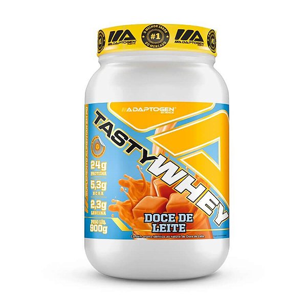 Tasty Whey 3w Pote 900g - Adaptogen - Dulce De Leche