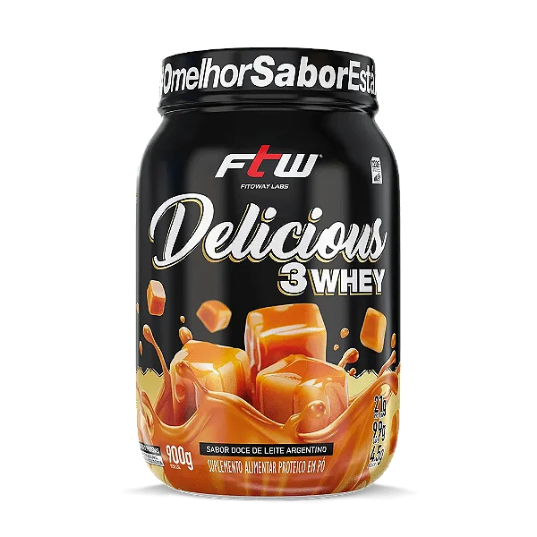 Delicious Doce De Leite Argentino 3Whey Ftw 900Gr FTW