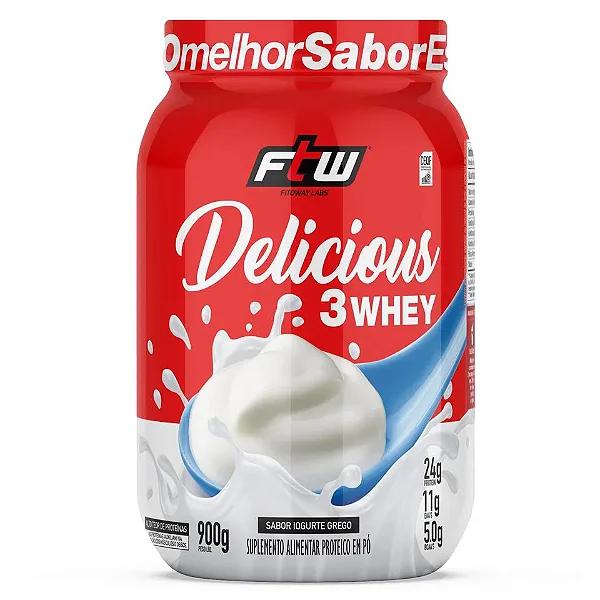 Foto de Delicious Iogurte Grego 3Whey Ftw 900Gr FTW