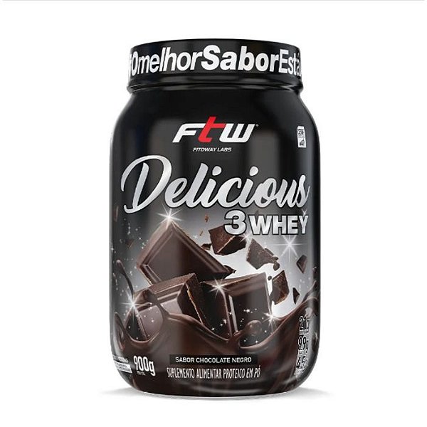 Foto de Delicious Chocolate Negro 3Whey Ftw 900G