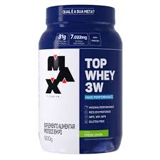 Top Whey 3W+Performance Pote 900g Max Titanium - Fresh Lemon