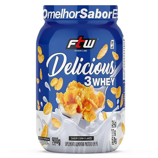 Foto de Delicious Corn Flakes 3Whey Ftw 900Gr FTW