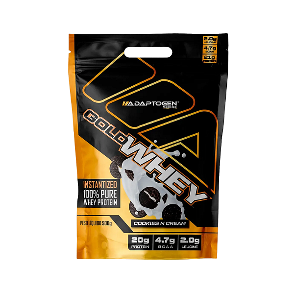 Gold Whey 900g Refil Adaptogen - Cookies Cream