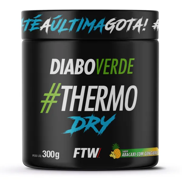 Diabo Verde Thermo Dry 300g Abacaxi Com Gengibre Ftw