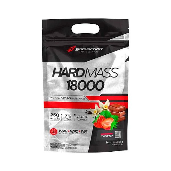 Hard Mass 1800 3kg BodyAction - Morango