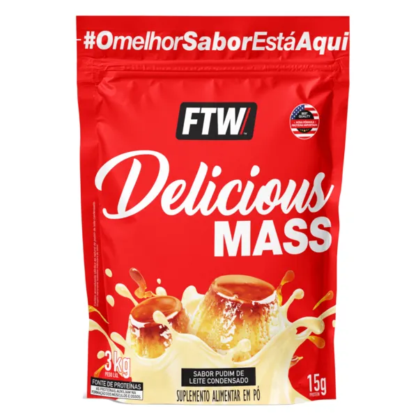 Delicious Mass 3kg Ftw - Pudim De Leite Condensado