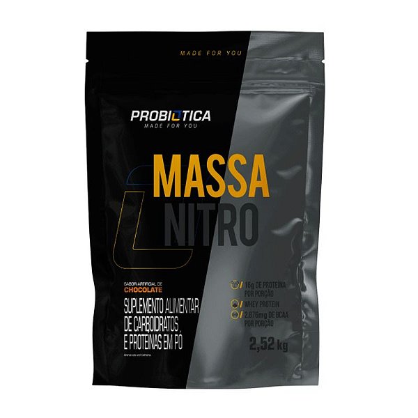 Foto de Massa Nitro Refil 2,52kg Probiotica - Chocolate