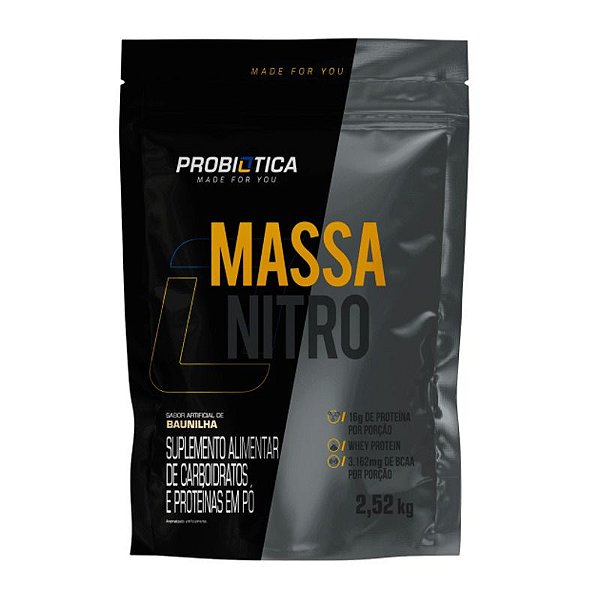 Massa Nitro Refil 2,52kg Probiotica - Baunilha