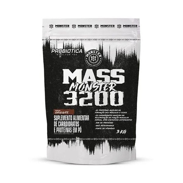 Foto de Mass Monster 3200 Refil 3kg Probiotica - Chocolate