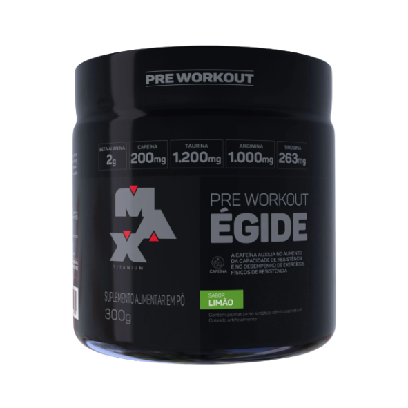 Pré Treino Egide Pote 300g Max Titanium - Limão