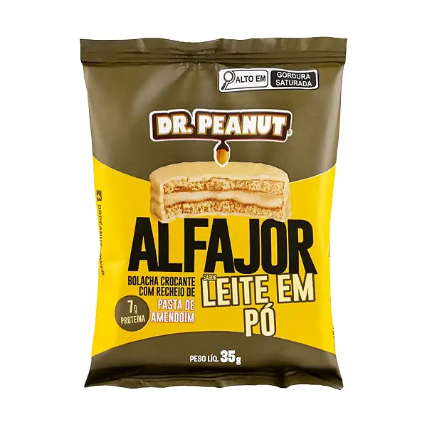 Alfajor 35g Leite em Pó Dr Peanut