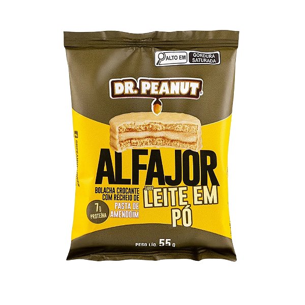 Alfajor 55g Leite em Pó Dr Peanut