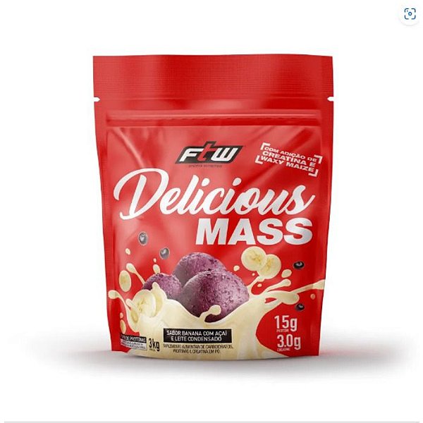 Foto de Delicious Mass 3kg Ftw - Banana Com Açaí e Leite Condensado