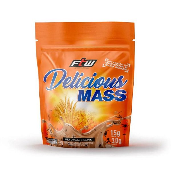 Delicious Mass 3kg Ftw - Chocolate Maltado