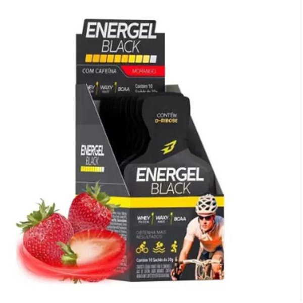 Energel Black Sache 30g Display Com 10un BodyAction - Morango