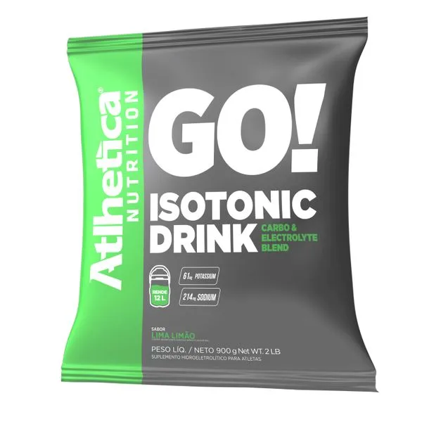 Go Isotonic Drink 900g Atlhetica Nutrition - Lima Limao