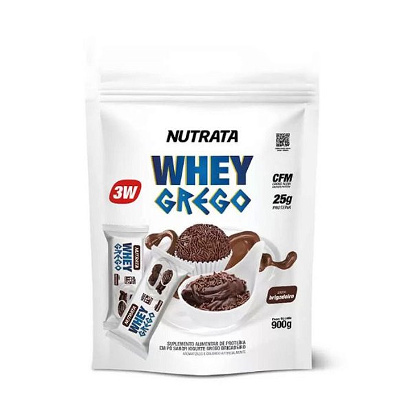 Foto de Whey Grego Refil 900g Nutrata - Brigadeiro