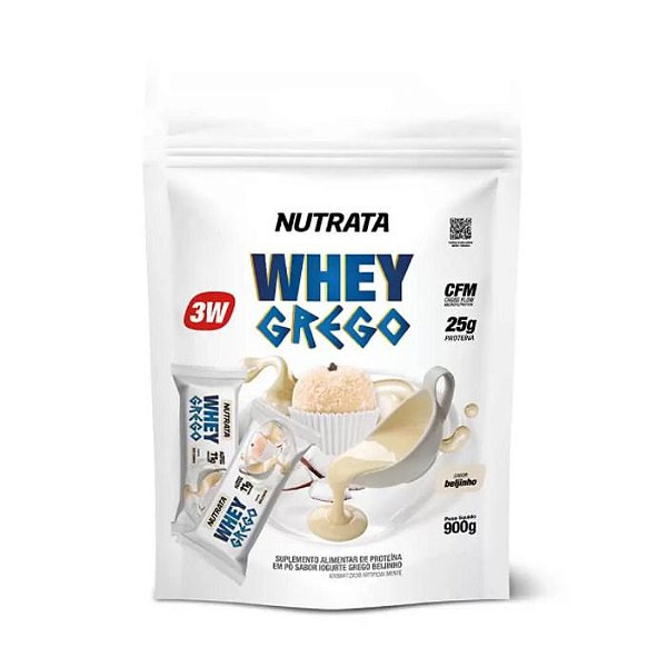 Whey Grego Refil 900g Nutrata - Beijinho
