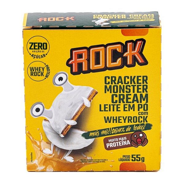 Cracker Monster Leite Em Pó 55G Rock