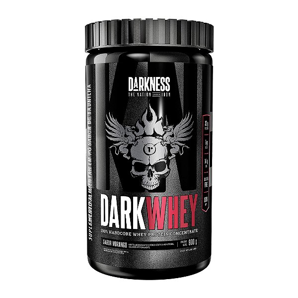 Dark Whey Pote 900g Darkness - Morango
