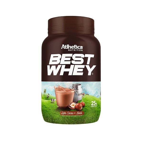Foto de Best Whey Pote 900g  Atlhetica Nutrition - Cacau e Avlã