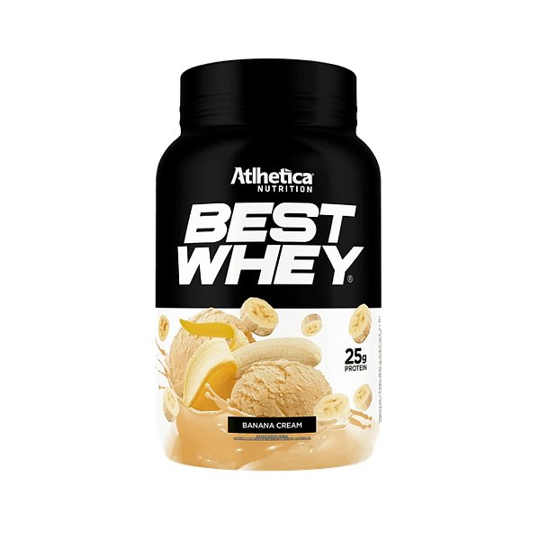 Foto de Best Whey Pote 900g  Atlhetica Nutrition - Banana Cream