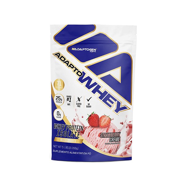 Foto de Adapto Whey Refil 2268g Adaptogen - Strawberry Creme