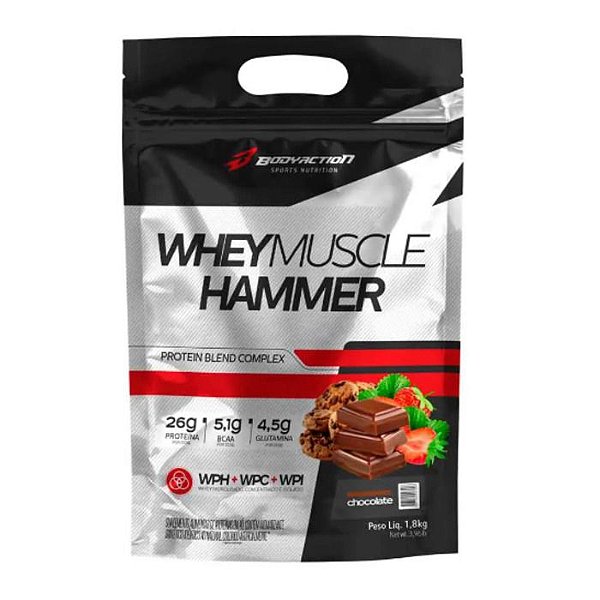 Foto de Whey Muscle Hammer 1,8Kg Chocolate Body Action