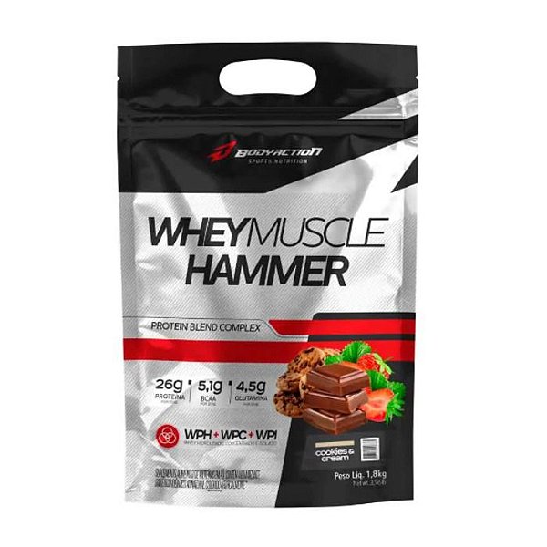 Whey Muscle Hammer 1,8Kg Cookies E Cream Body Action