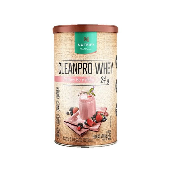 Foto de Whey CleanPro 450g Nutrify - Frutas Vermelhas