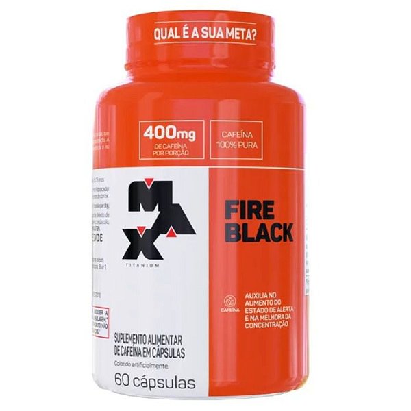 Termogênico Fire Black Max Titanium - 60 Capsulas