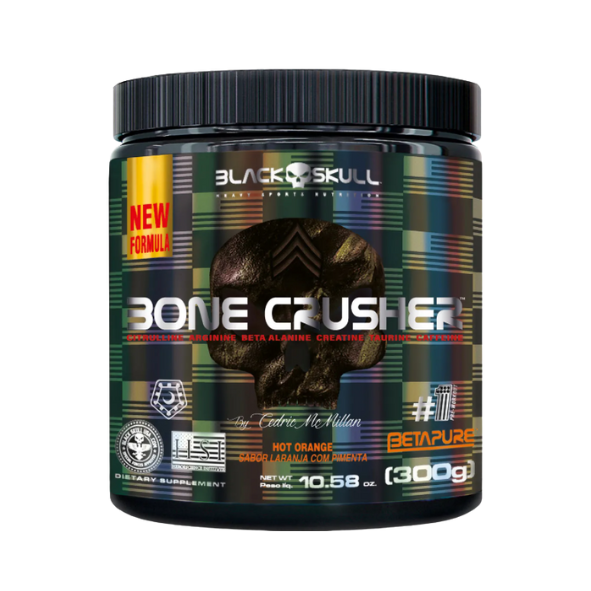 Bone Crusher 300g Black Skull - Hot Orange