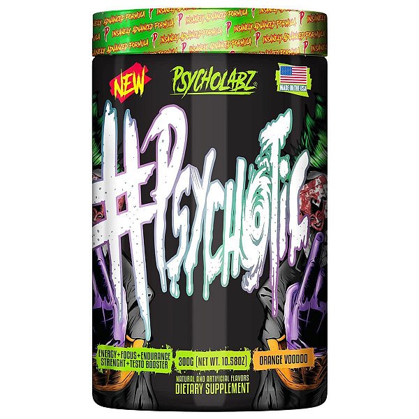 Pré Treino Psychotic Orange Psycholabz