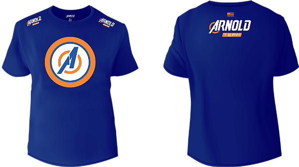 Camiseta Azul Algodao Gg Arnold Nutrition