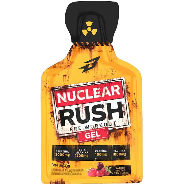Nuclear Rush Gel Sache 25G Frutas Vermelhas - Body Action