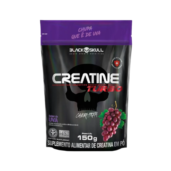 Creatina Turbo Refil 150g Black Skull - Uva