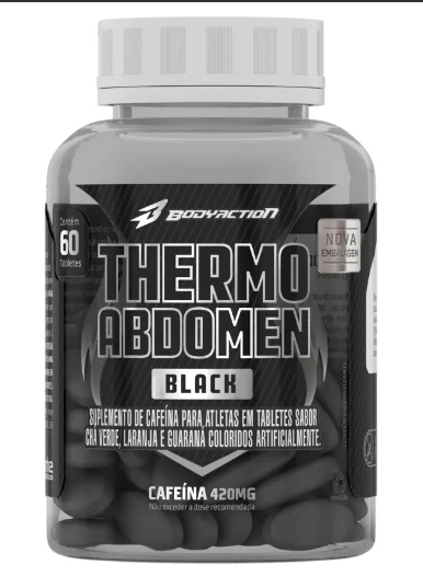Thermo Abdomen Black 60 Comprimidos - Body Action