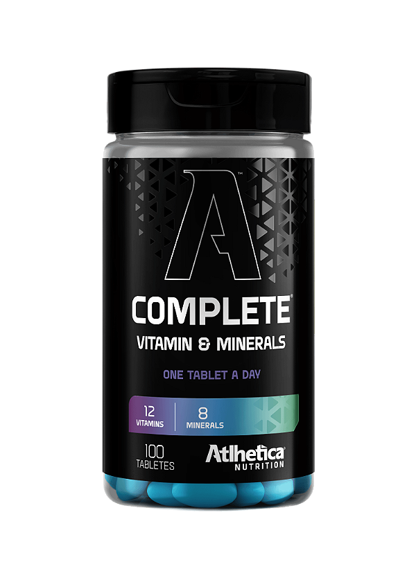 Multivitamínico Complete Vitamin & Mineral - 100 Tabletes - Athletica Nutrition