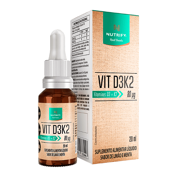 Vitd3K2 Liquida 20ml Nutrify