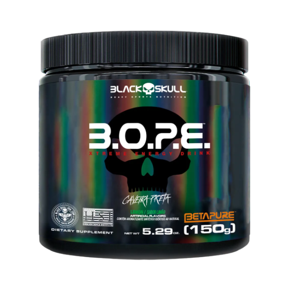 Foto de Pré Treino Bope 150g Black Skull - Limão