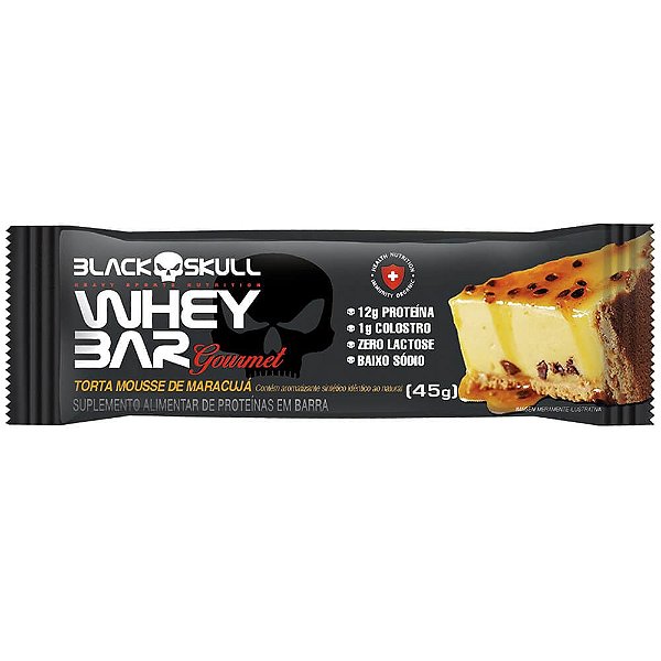 Whey Bar Torta De Mousse Maracuja 45G - Black Skull